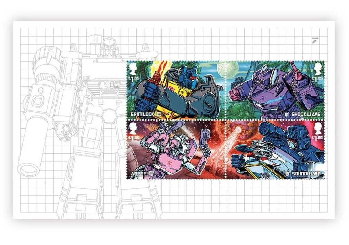 Royal Mail Transformers G1 Special Stamps Collection Official